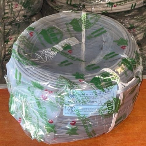 NCYY-F 2 x 1.0mm 300/500V Flat Twin Core PVC Insulated & Sheathed